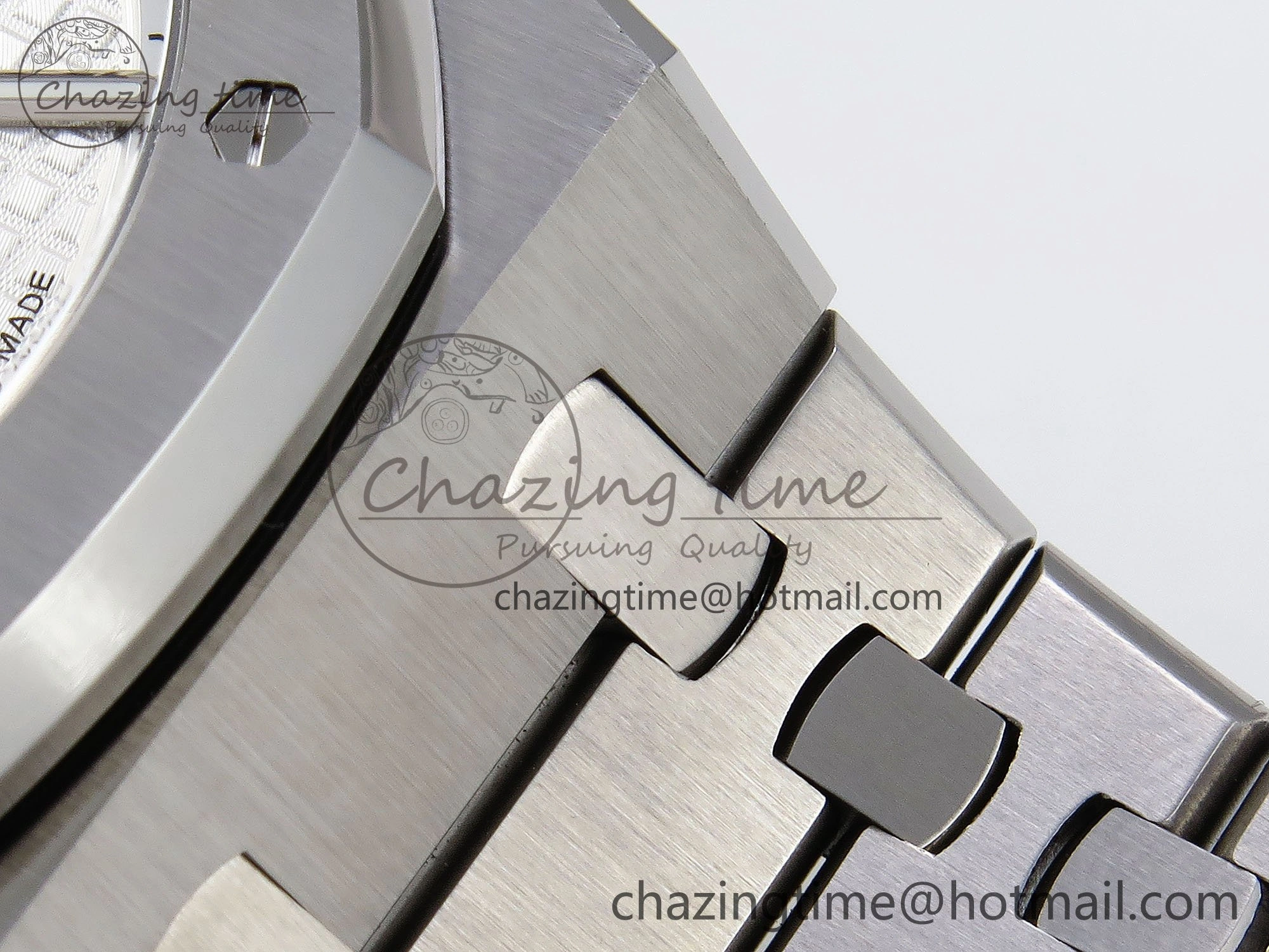 Royal Oak 41mm 15500 SS SF 1:1 Best Edition White Dial on SS Bracelet SA4302 Super Clone