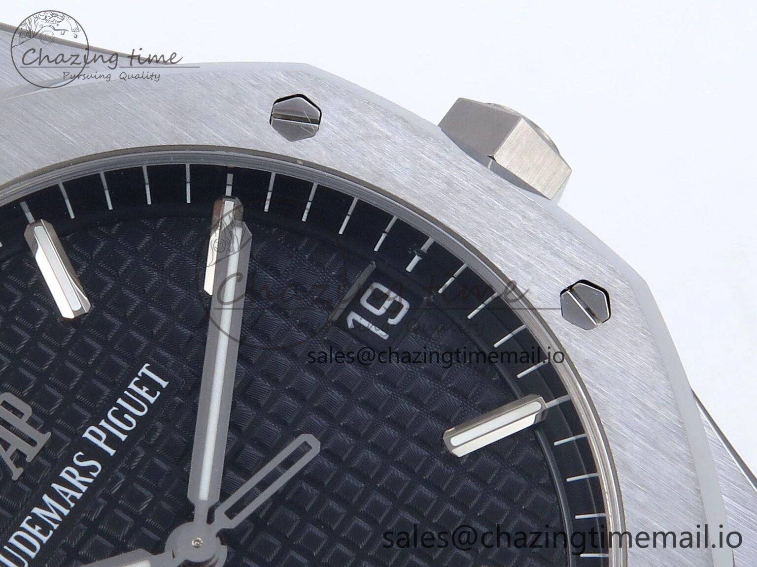 Royal Oak 41mm 15500 SS TKF 1:1 Best Edition Black Dial on SS Bracelet SA4302 Super Clone