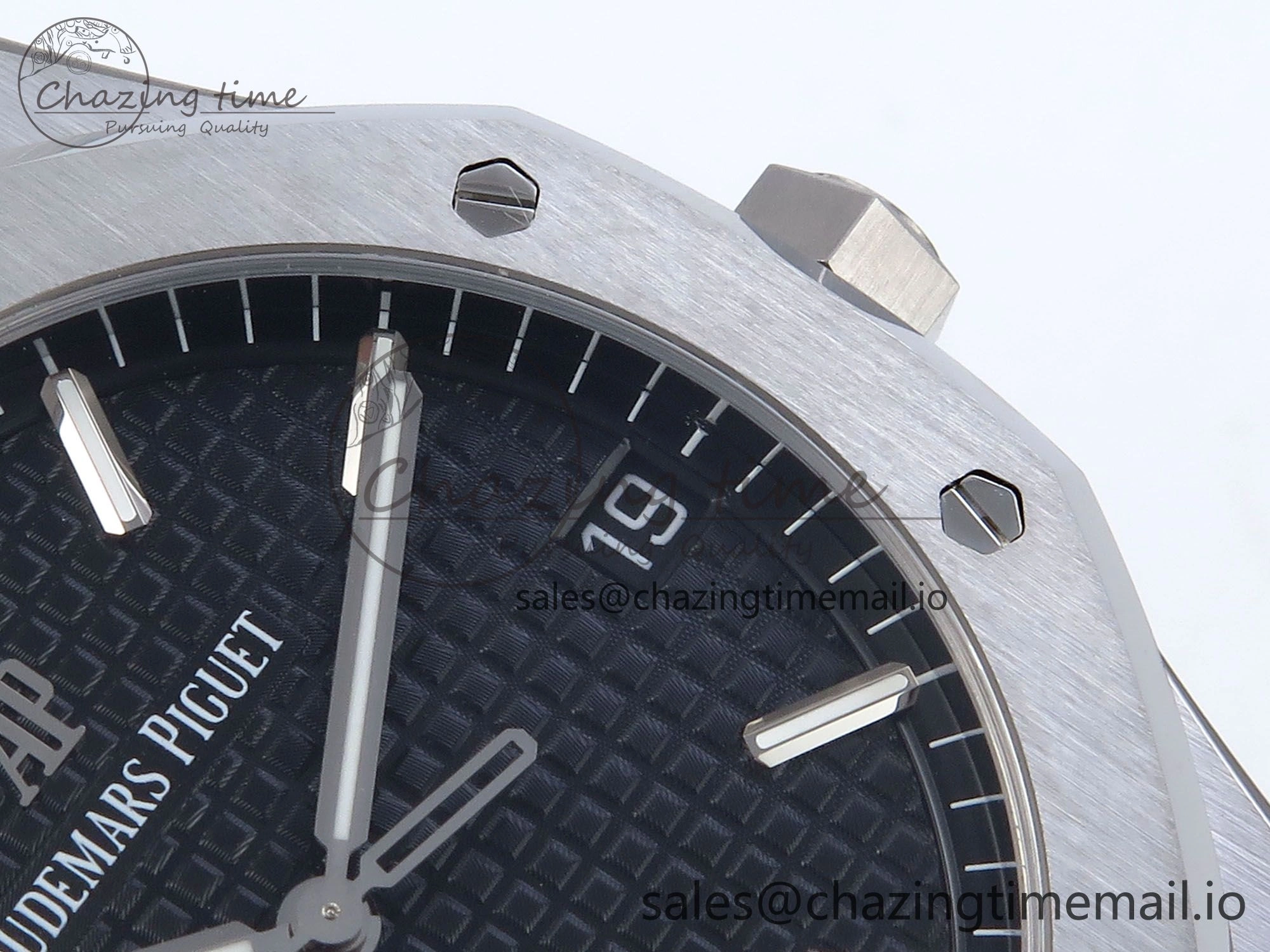 Royal Oak 41mm 15500 SS TKF 1:1 Best Edition Black Dial on SS Bracelet SA4302 Super Clone