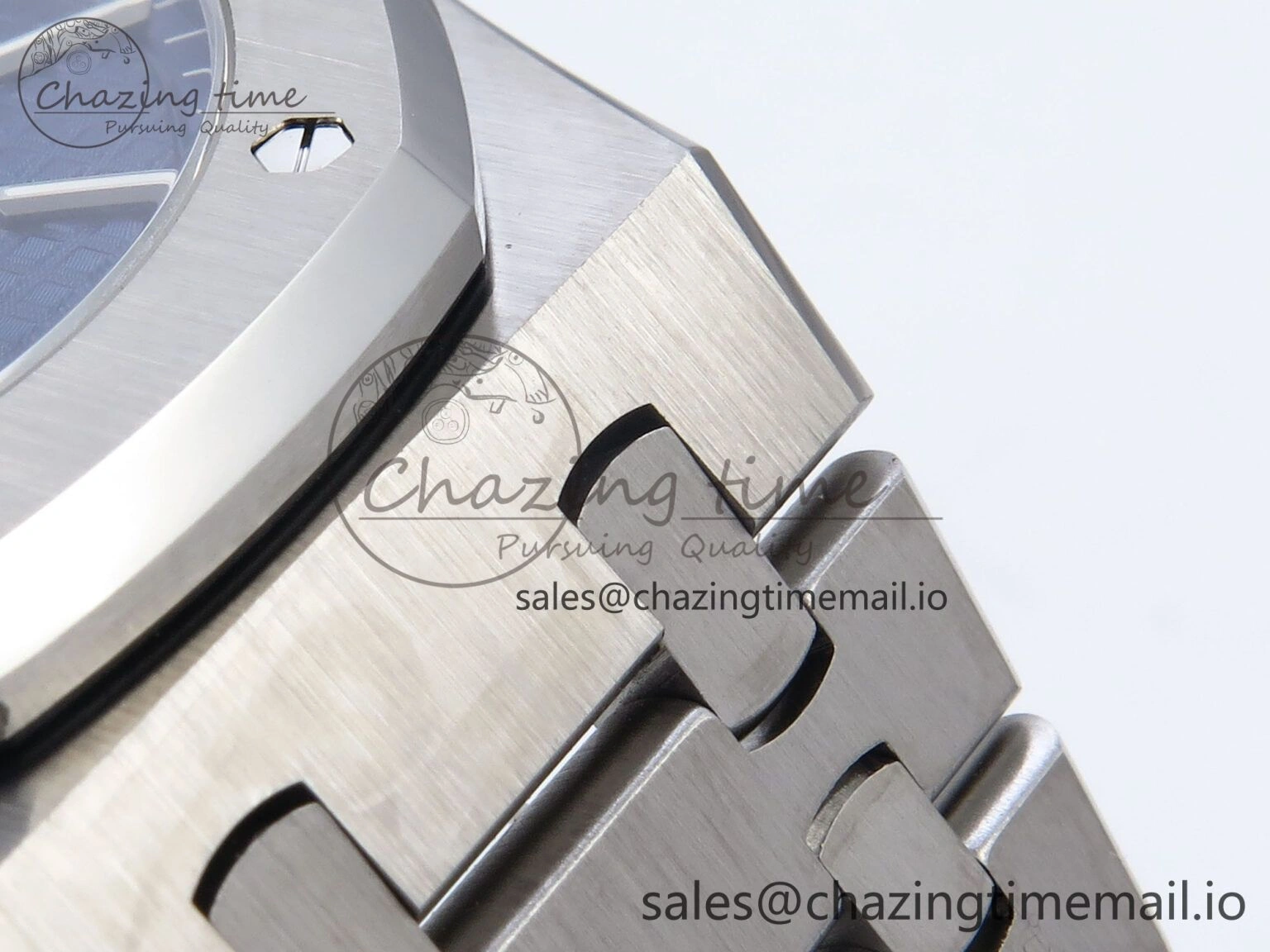 Royal Oak 41mm 15500 SS TKF 1:1 Best Edition Blue Dial on SS Bracelet SA4302 Super Clone