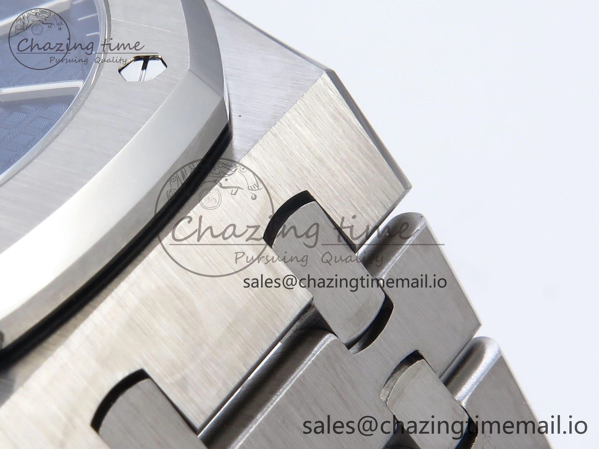 Royal Oak 41mm 15500 SS TKF 1:1 Best Edition Blue Dial on SS Bracelet SA4302 Super Clone