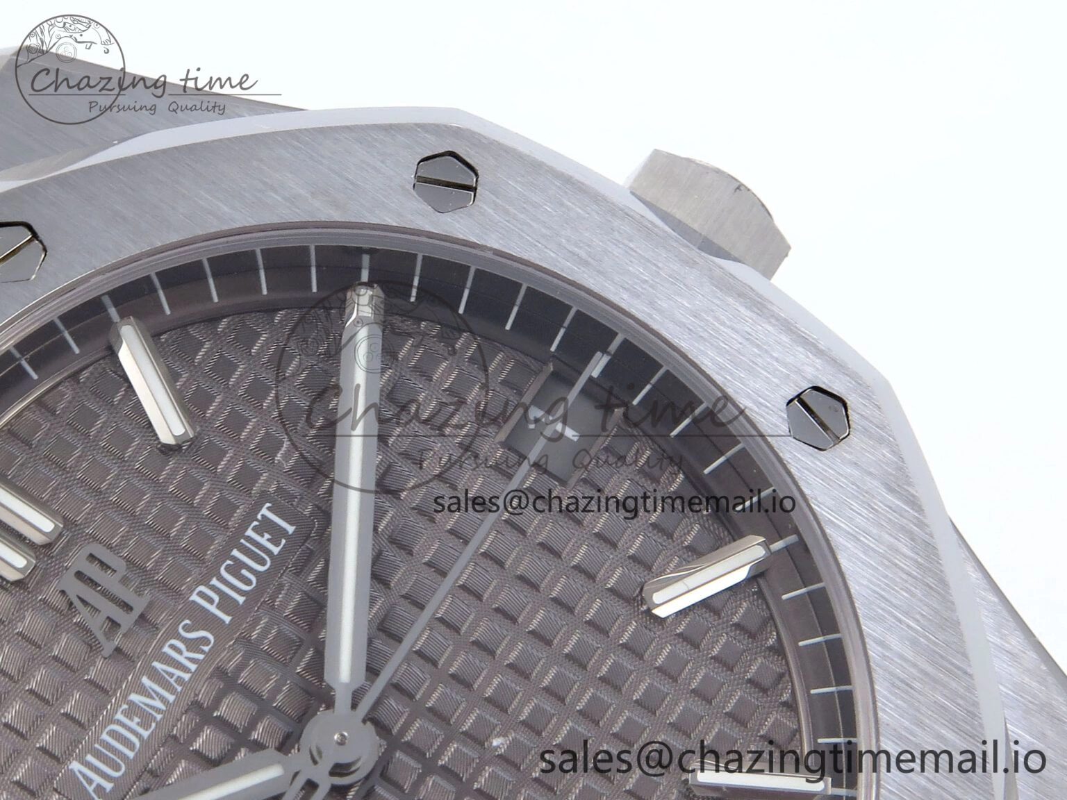 Royal Oak 41mm 15500 SS TKF 1:1 Best Edition Gray Dial on SS Bracelet SA4302 Super Clone