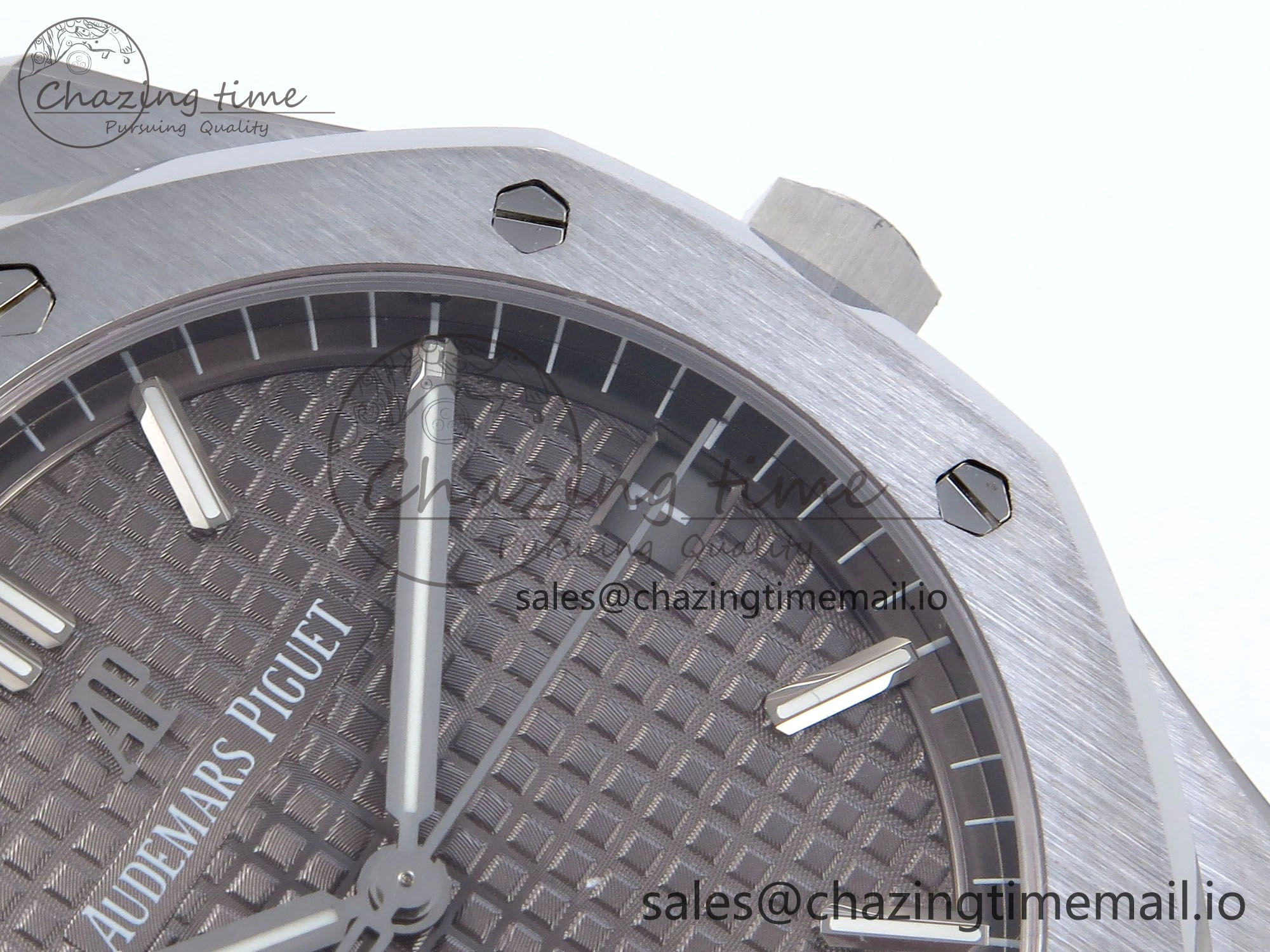 Royal Oak 41mm 15500 SS TKF 1:1 Best Edition Gray Dial on SS Bracelet SA4302 Super Clone