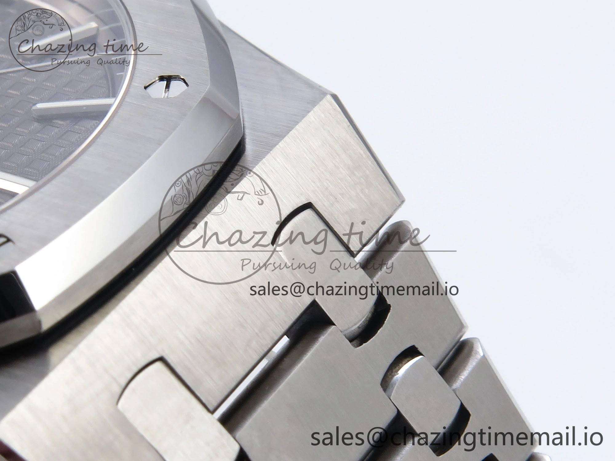 Royal Oak 41mm 15500 SS TKF 1:1 Best Edition Gray Dial on SS Bracelet SA4302 Super Clone