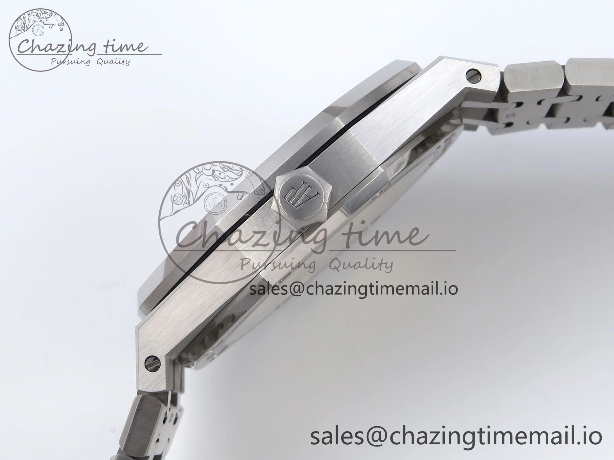 Royal Oak 41mm 15500 SS TKF 1:1 Best Edition Gray Dial on SS Bracelet SA4302 Super Clone