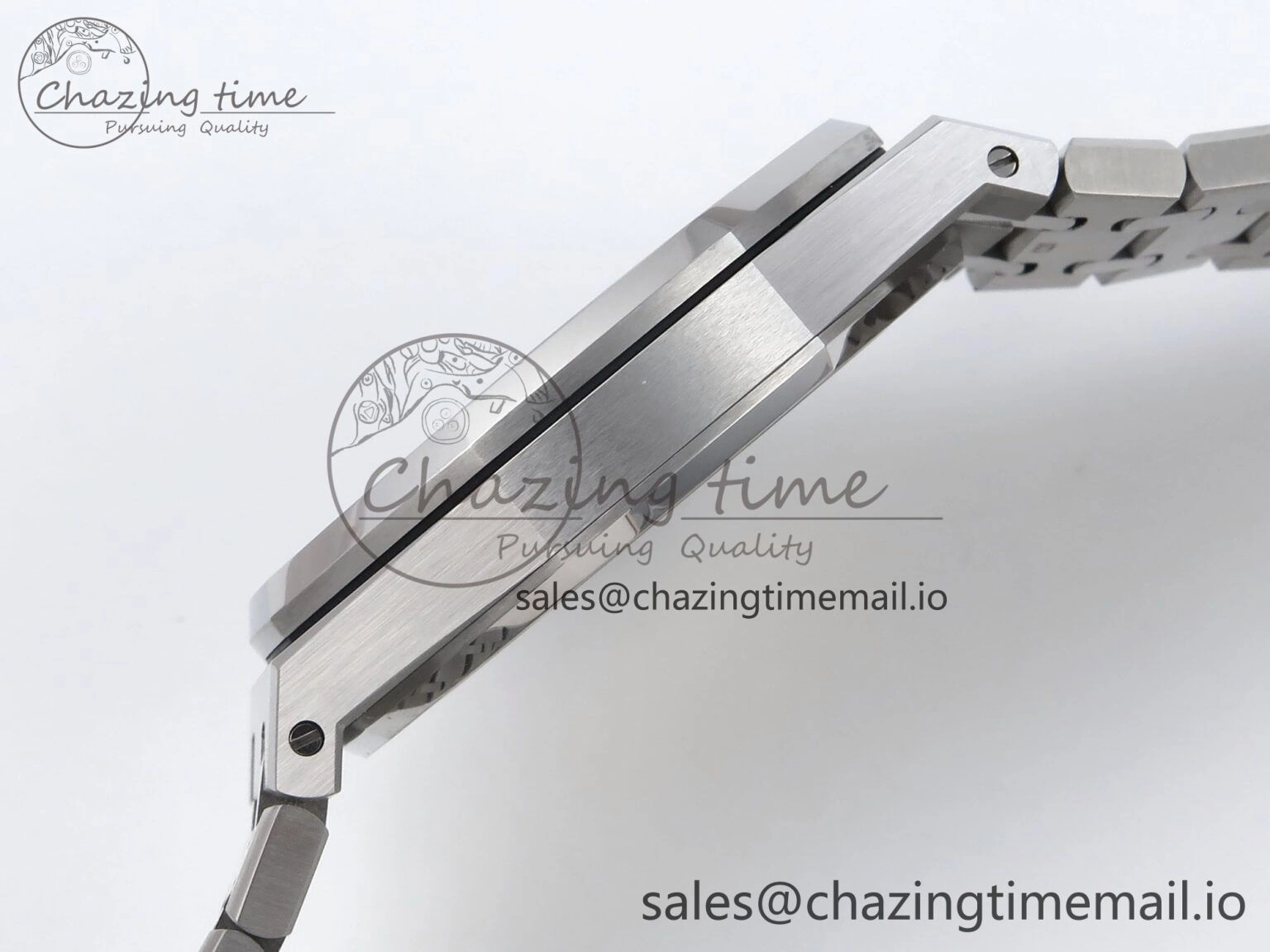 Royal Oak 41mm 15500 SS TKF 1:1 Best Edition Gray Dial on SS Bracelet SA4302 Super Clone