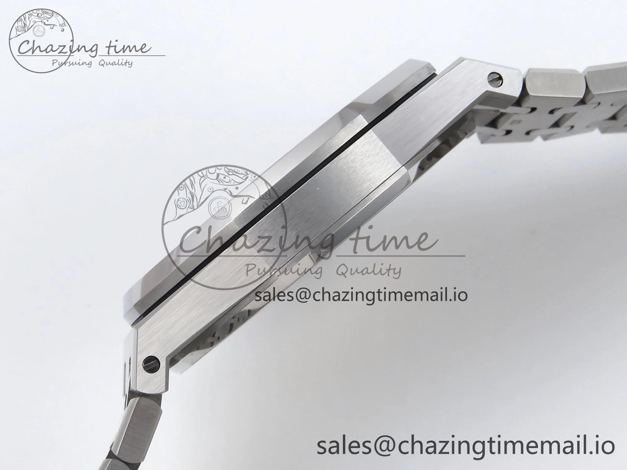 Royal Oak 41mm 15500 SS TKF 1:1 Best Edition Gray Dial on SS Bracelet SA4302 Super Clone