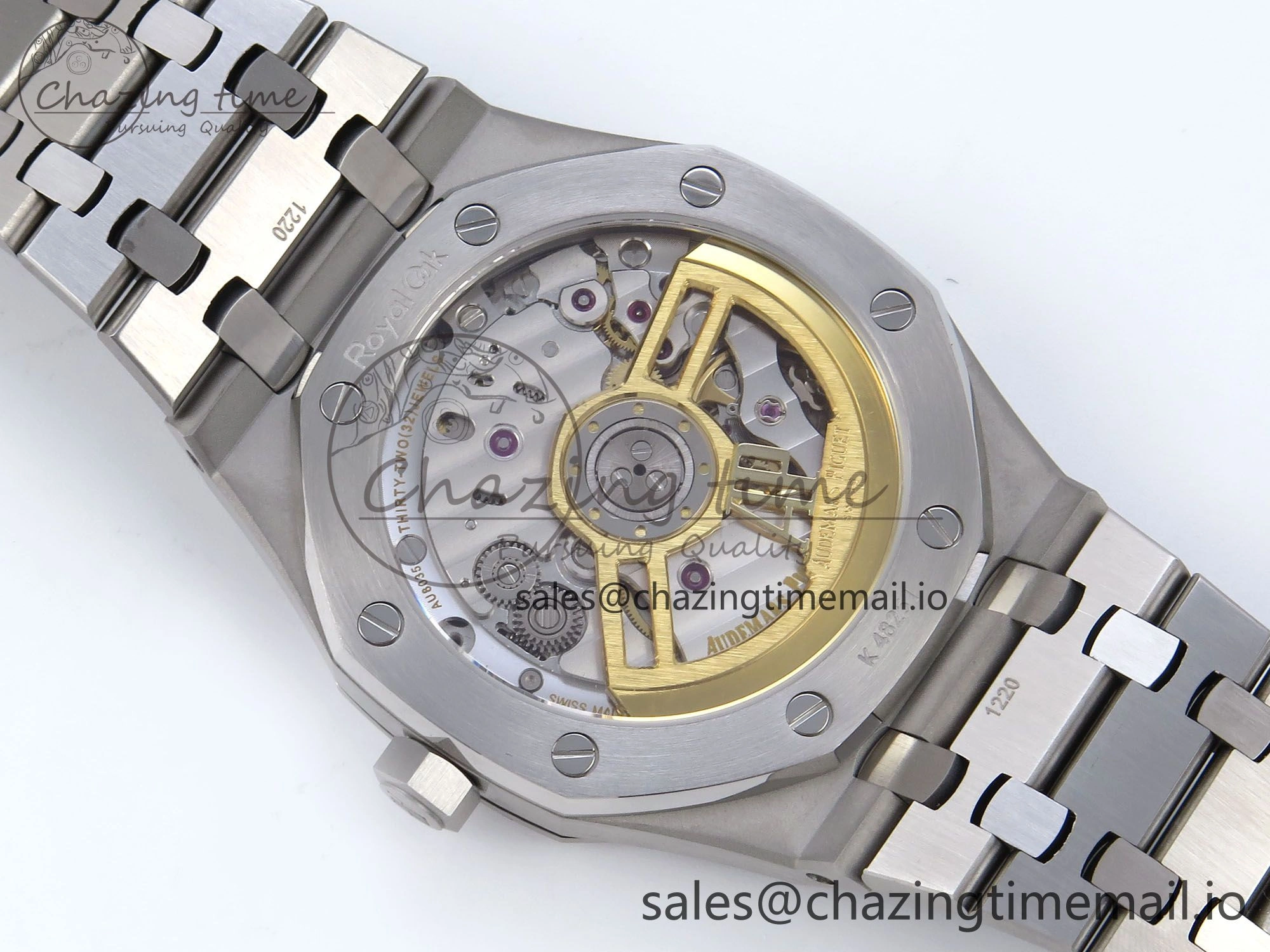 Royal Oak 41mm 15500 SS TKF 1:1 Best Edition Gray Dial on SS Bracelet SA4302 Super Clone