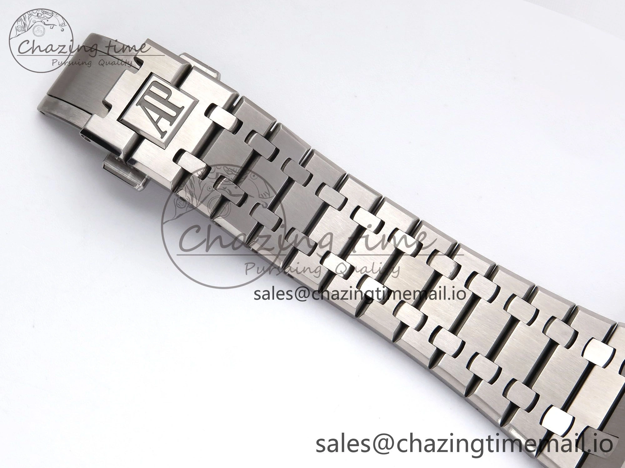 Royal Oak 41mm 15500 SS TKF 1:1 Best Edition Gray Dial on SS Bracelet SA4302 Super Clone