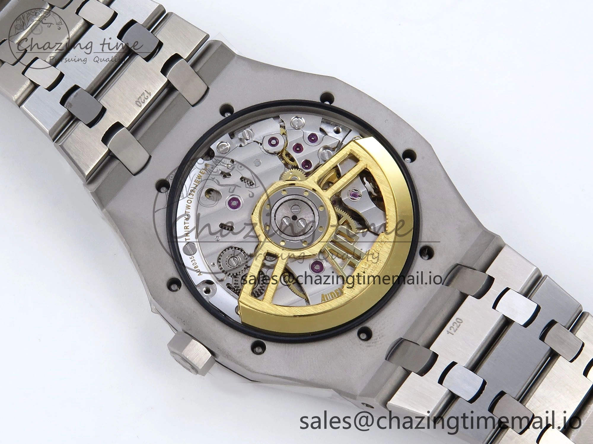 Royal Oak 41mm 15500 SS TKF 1:1 Best Edition Gray Dial on SS Bracelet SA4302 Super Clone