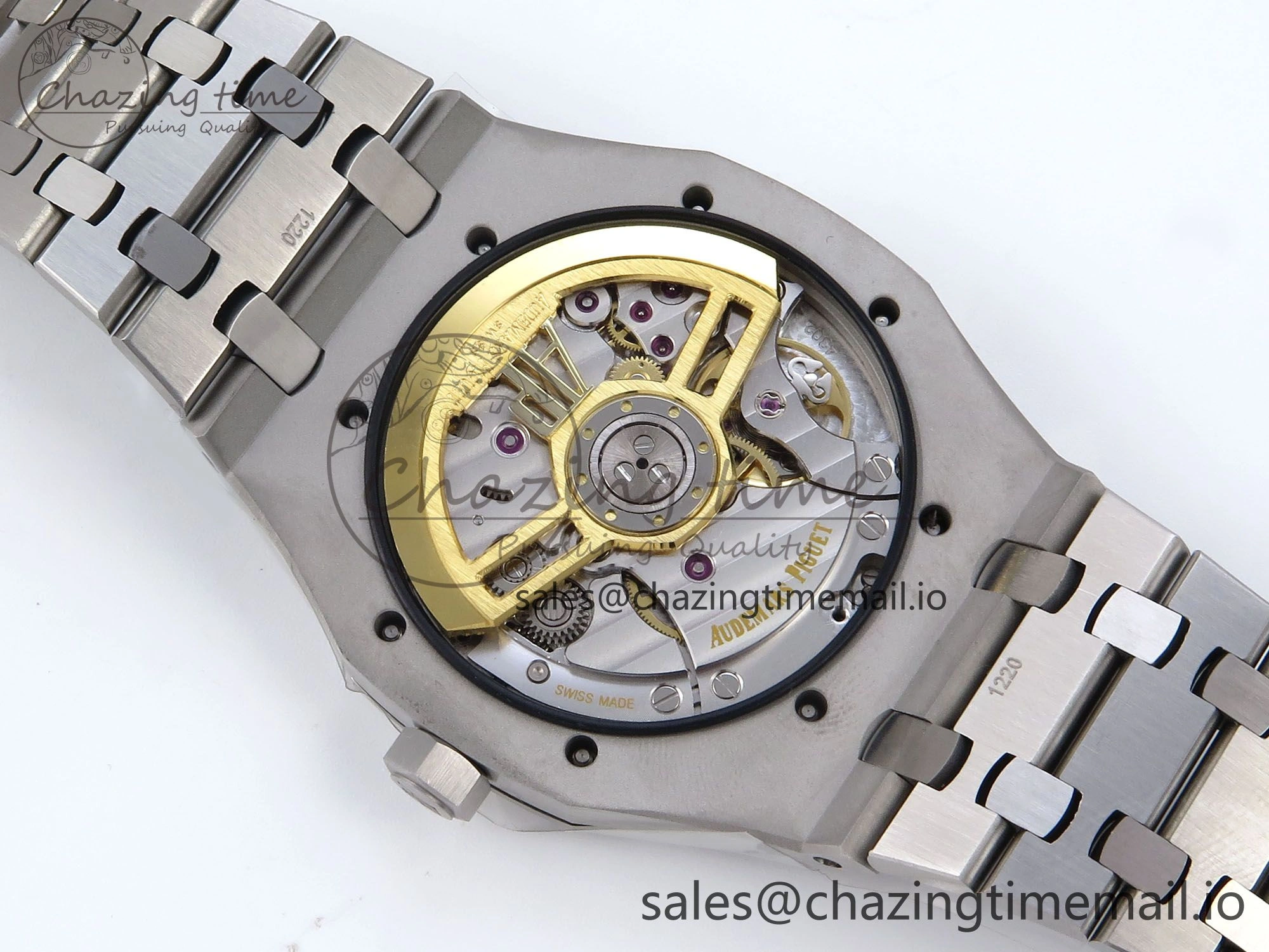 Royal Oak 41mm 15500 SS TKF 1:1 Best Edition Gray Dial on SS Bracelet SA4302 Super Clone