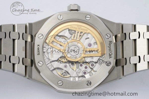 Royal Oak 41mm 15500 SS ZF 1:1 Best Edition Blue Textured Dial on SS Bracelet A4302 Super Clone