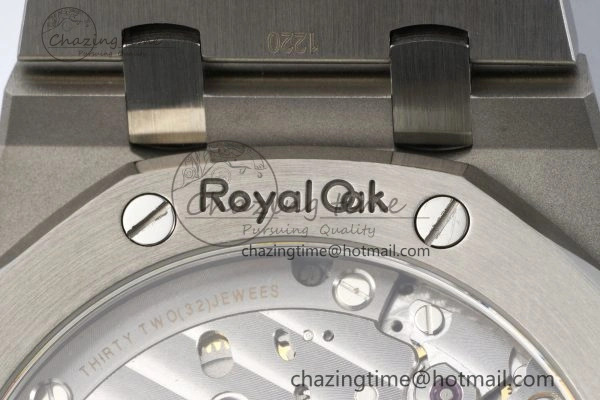 Royal Oak 41mm 15500 SS ZF 1:1 Best Edition Blue Textured Dial on SS Bracelet A4302 Super Clone