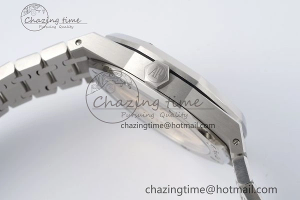 Royal Oak 41mm 15500 SS ZF 1:1 Best Edition Gray Textured Dial on SS Bracelet A4302 Super Clone V3