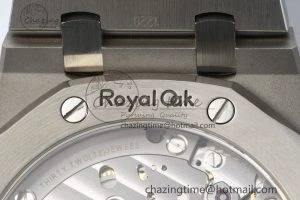 Royal Oak 41mm 15500 SS ZF 1:1 Best Edition Gray Textured Dial on SS Bracelet A4302 Super Clone V3