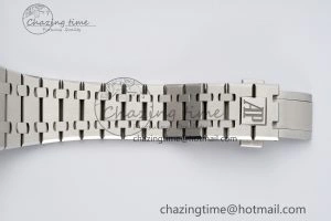Royal Oak 41mm 15500 SS ZF 1:1 Best Edition Gray Textured Dial on SS Bracelet A4302 Super Clone V3