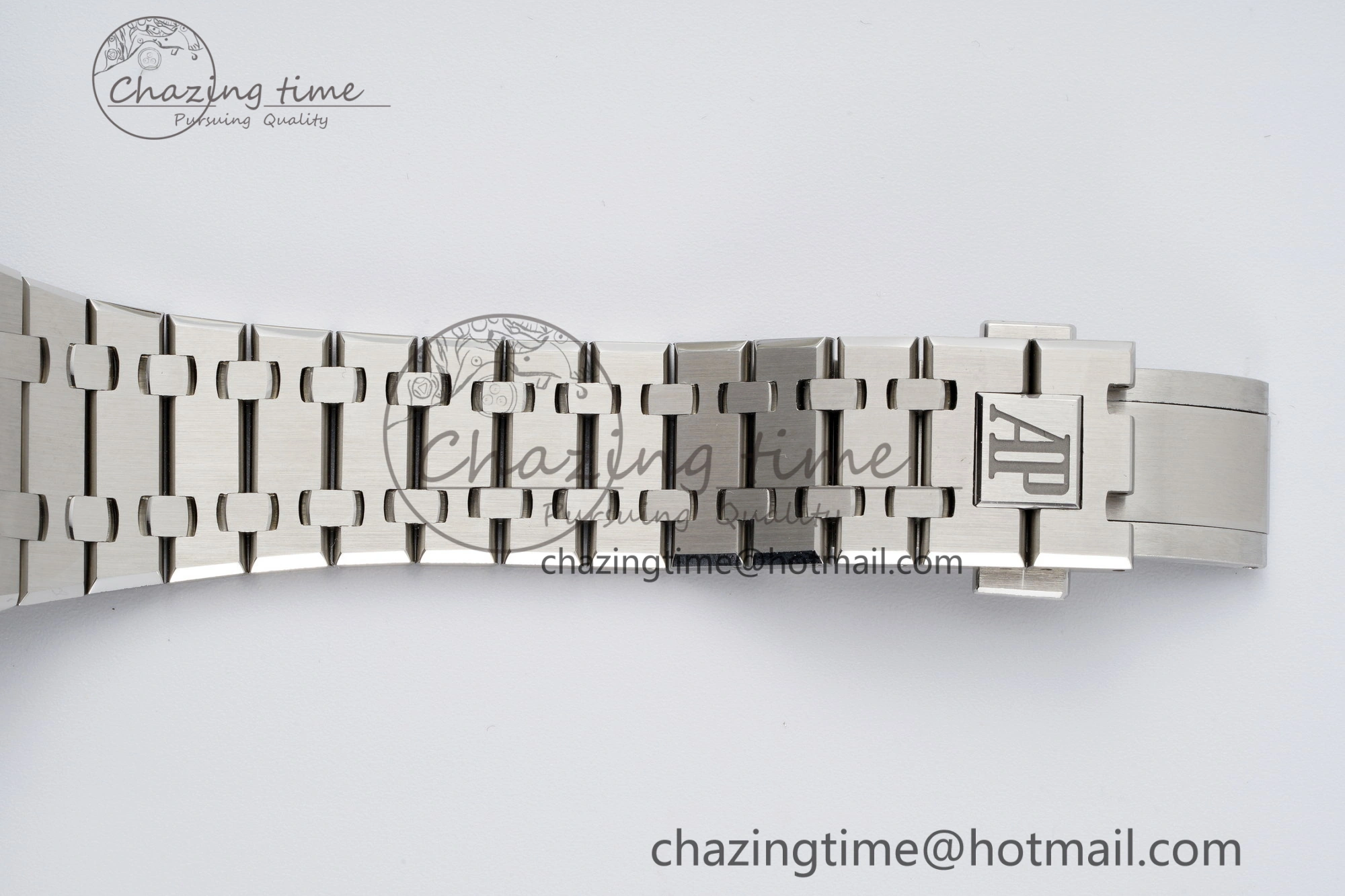Royal Oak 41mm 15500 SS ZF 1:1 Best Edition Gray Textured Dial on SS Bracelet A4302 Super Clone V3
