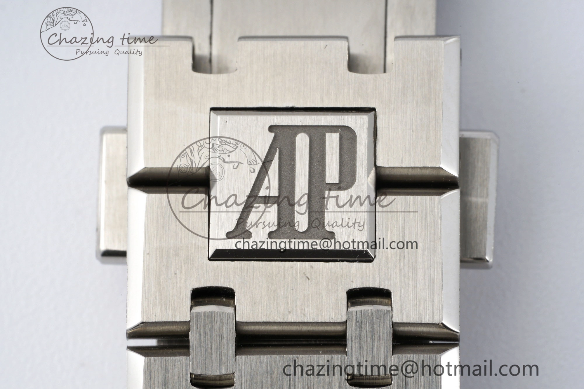 Royal Oak 41mm 15500 SS ZF 1:1 Best Edition Gray Textured Dial on SS Bracelet A4302 Super Clone V3