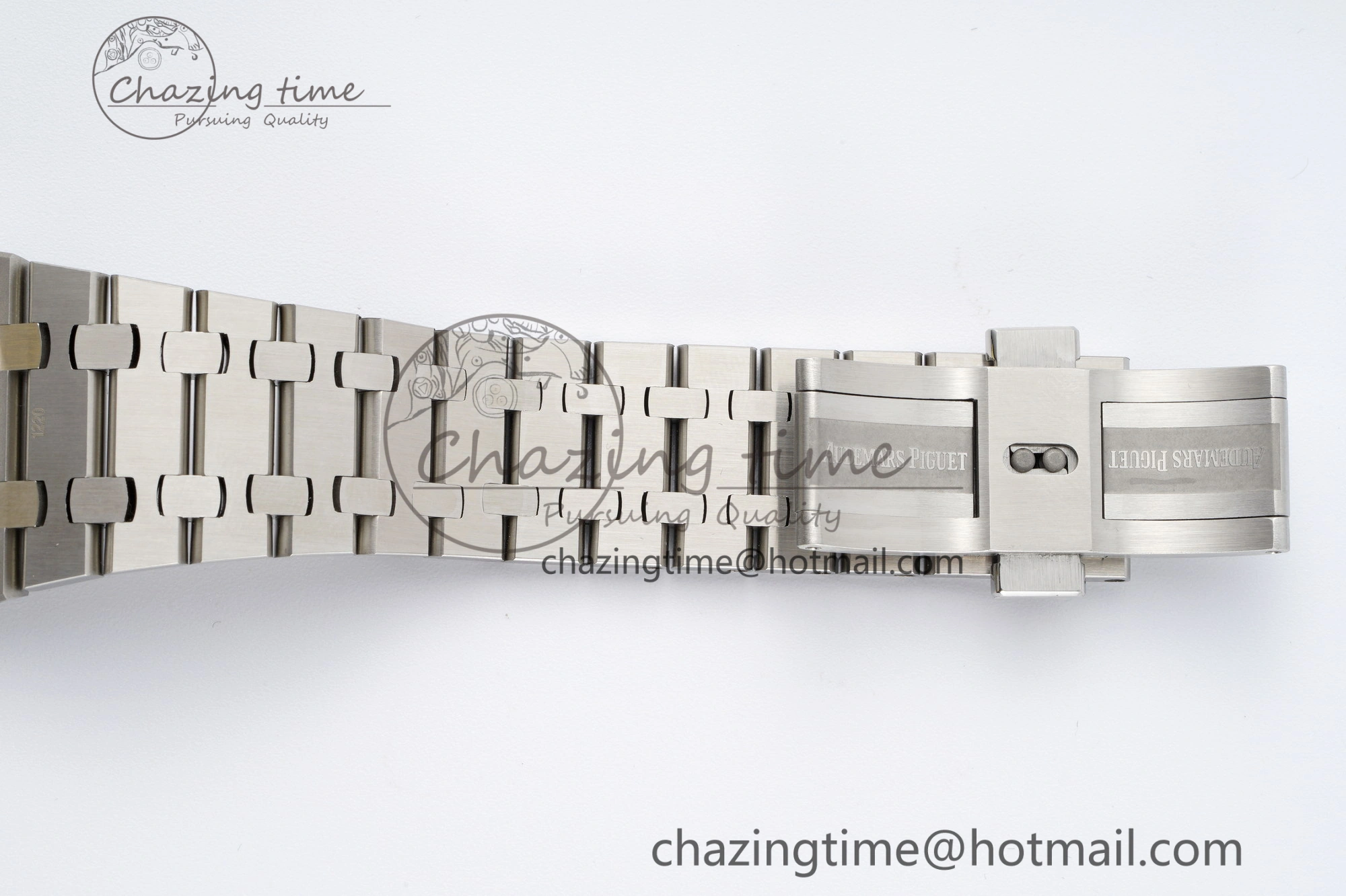 Royal Oak 41mm 15500 SS ZF 1:1 Best Edition Gray Textured Dial on SS Bracelet A4302 Super Clone V3