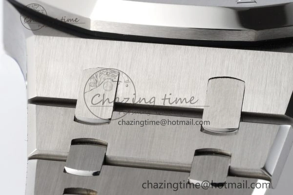Royal Oak 41mm 15500 SS ZF 1:1 Best Edition Gray Textured Dial on SS Bracelet A4302 Super Clone V3