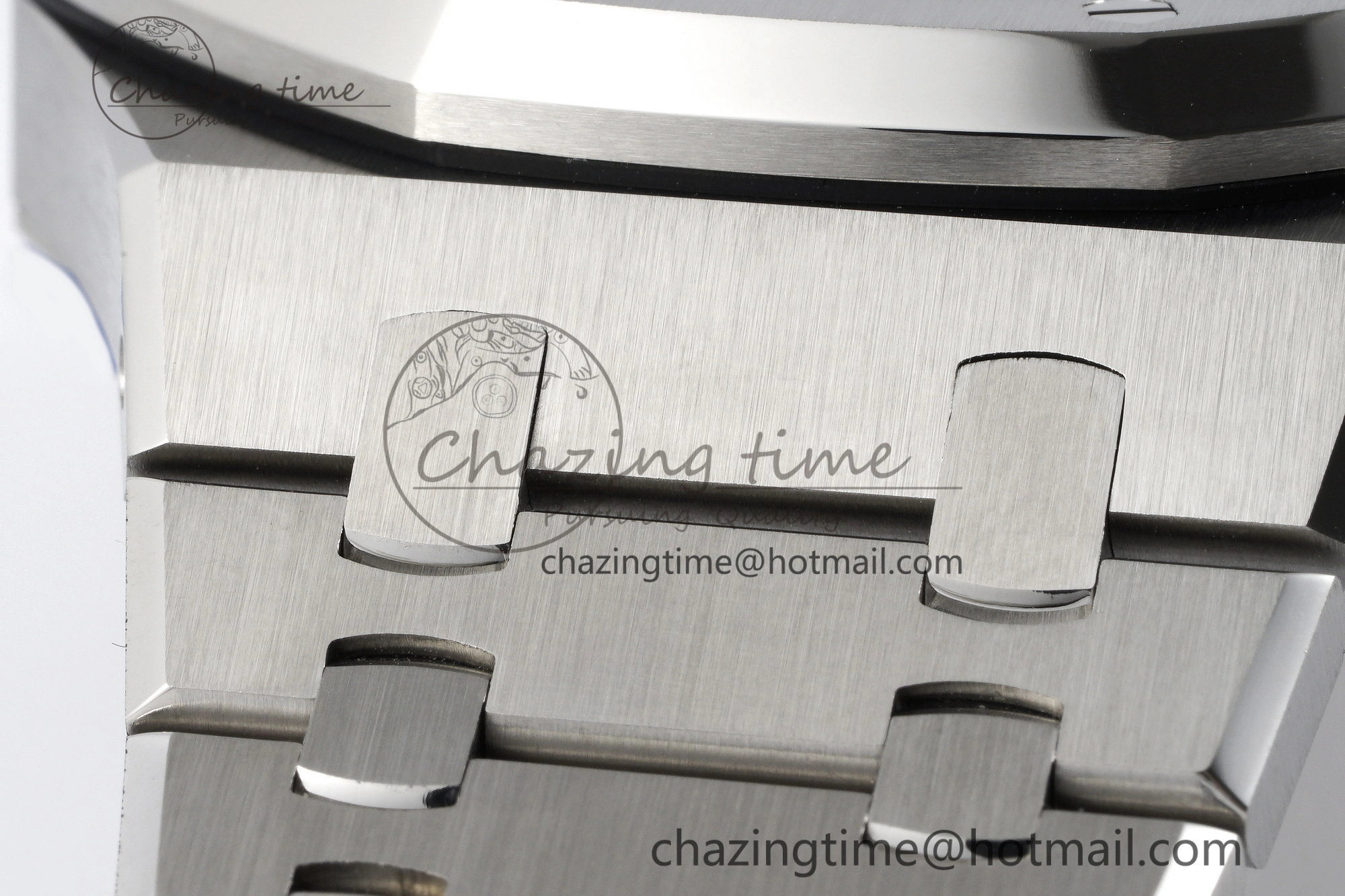 Royal Oak 41mm 15500 SS ZF 1:1 Best Edition Gray Textured Dial on SS Bracelet A4302 Super Clone V3