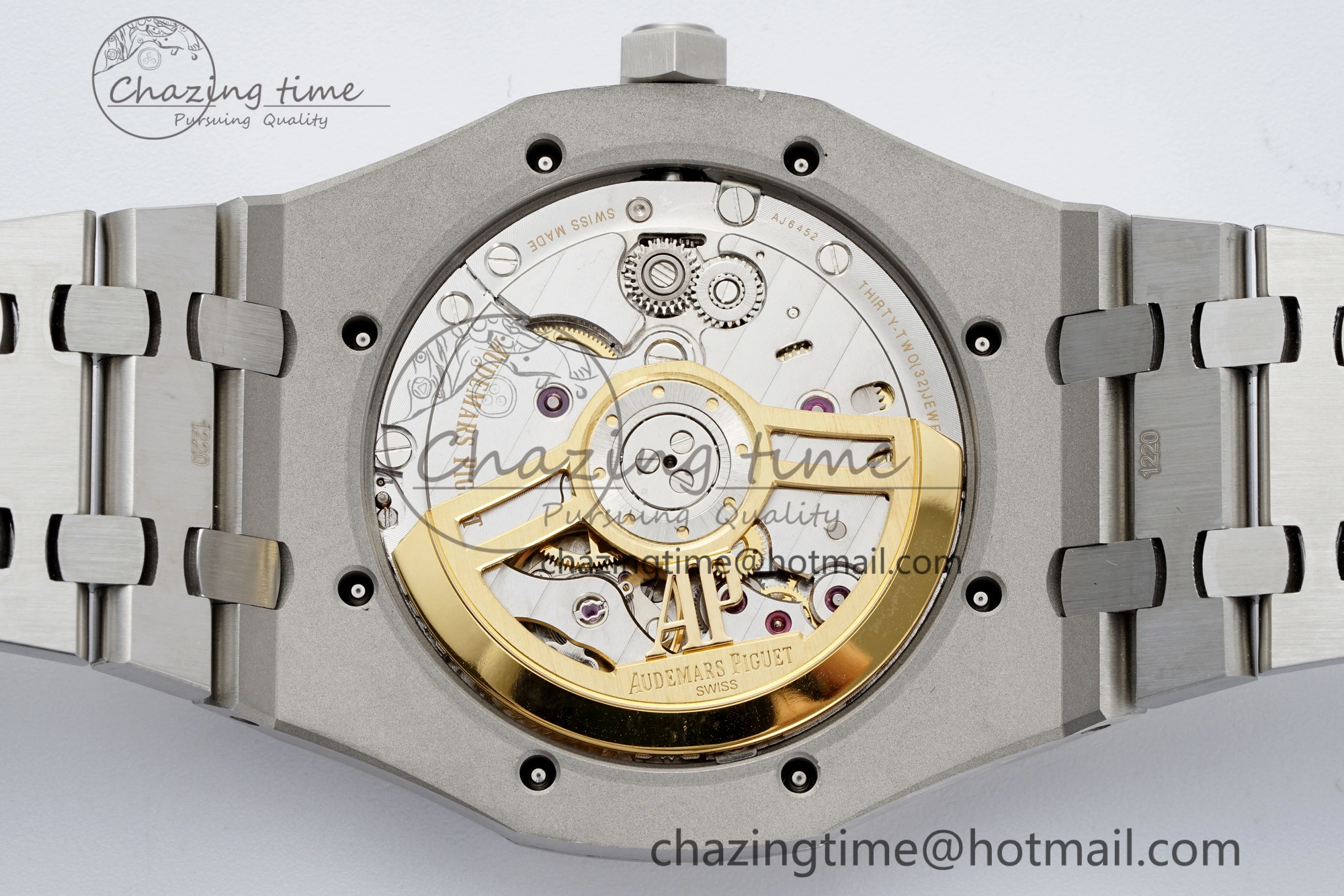 Royal Oak 41mm 15500 SS ZF 1:1 Best Edition Gray Textured Dial on SS Bracelet A4302 Super Clone V3