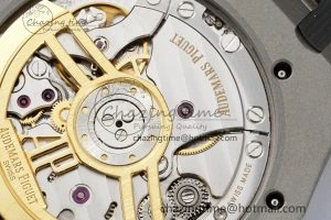Royal Oak 41mm 15500 SS ZF 1:1 Best Edition Gray Textured Dial on SS Bracelet A4302 Super Clone V3