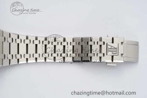 Royal Oak 41mm 15500 SS ZF 1:1 Best Edition Gray Textured Dial on SS Bracelet A4302 Super Clone