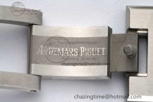 Royal Oak 41mm 15500 SS ZF 1:1 Best Edition Gray Textured Dial on SS Bracelet A4302 Super Clone