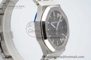 Royal Oak 41mm 15500 SS ZF 1:1 Best Edition Gray Textured Dial on SS Bracelet A4302 Super Clone