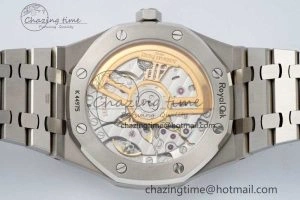 Royal Oak 41mm 15500 SS ZF 1:1 Best Edition Gray Textured Dial on SS Bracelet A4302 Super Clone