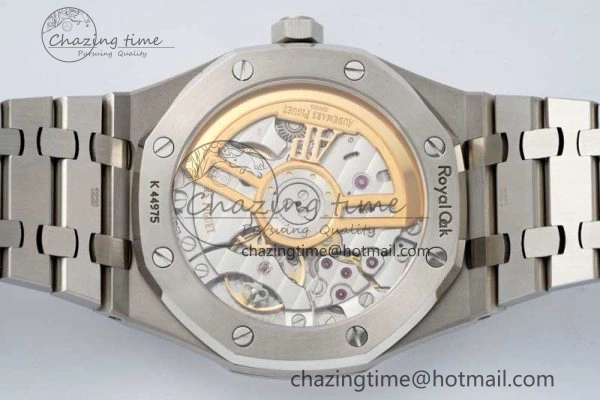 Royal Oak 41mm 15500 SS ZF 1:1 Best Edition Gray Textured Dial on SS Bracelet A4302 Super Clone