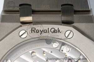 Royal Oak 41mm 15500 SS ZF 1:1 Best Edition Gray Textured Dial on SS Bracelet A4302 Super Clone