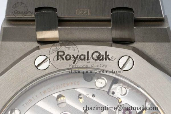 Royal Oak 41mm 15500 SS ZF 1:1 Best Edition Gray Textured Dial on SS Bracelet A4302 Super Clone