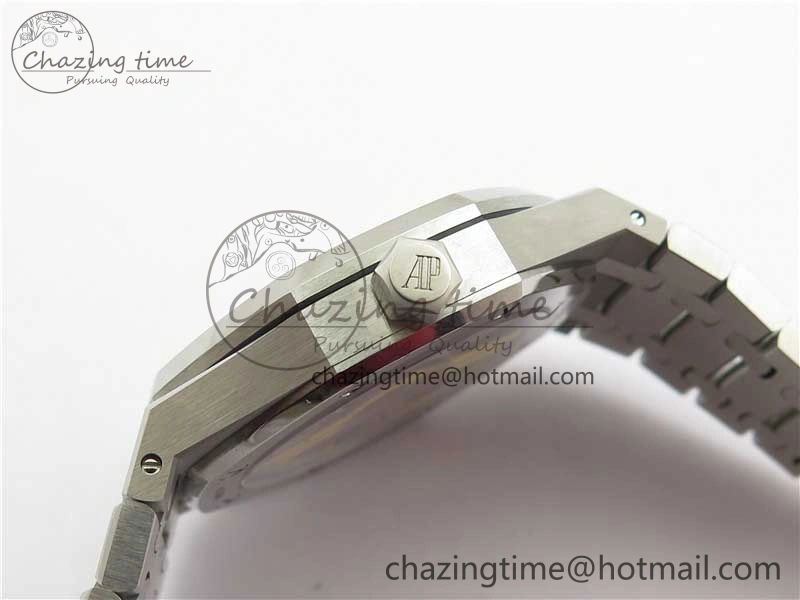 Royal Oak 41mm 15500 SS ZF 1:1 Best Edition Gray Textured Dial on SS Bracelet A4302 V2 (Free Box)