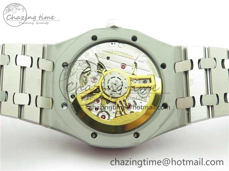 Royal Oak 41mm 15500 SS ZF 1:1 Best Edition Gray Textured Dial on SS Bracelet A4302 V2 (Free Box)