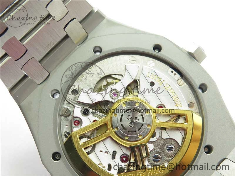 Royal Oak 41mm 15500 SS ZF 1:1 Best Edition Gray Textured Dial on SS Bracelet A4302 V2 (Free Box)