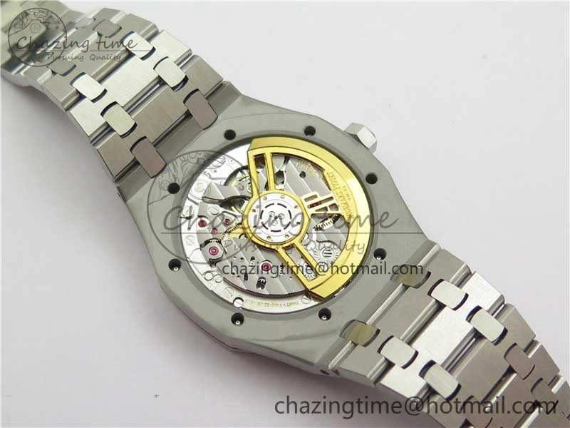 Royal Oak 41mm 15500 SS ZF 1:1 Best Edition Gray Textured Dial on SS Bracelet A4302 V2 (Free Box)