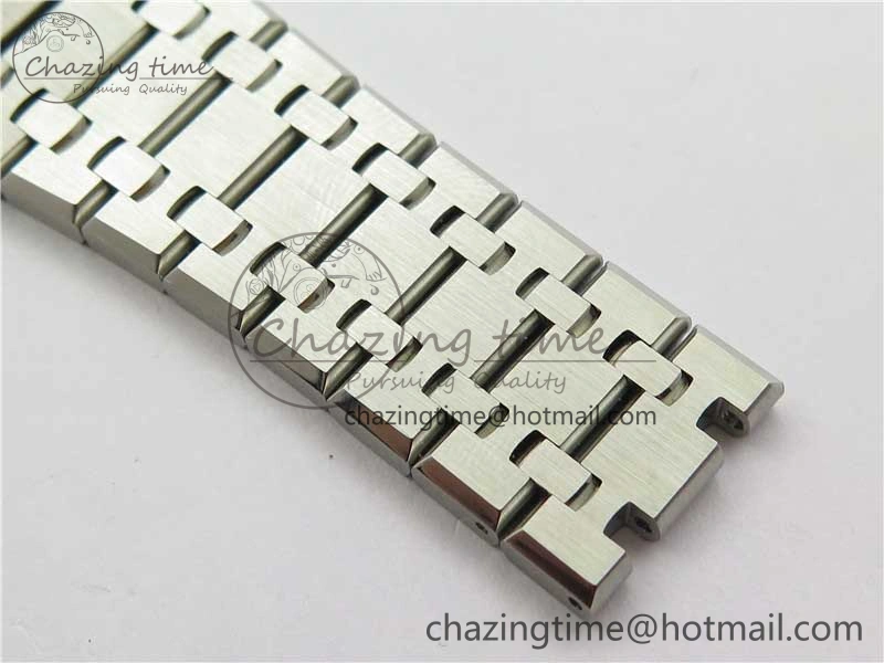 Royal Oak 41mm 15500 SS ZF 1:1 Best Edition Gray Textured Dial on SS Bracelet A4302 V2 (Free Box)