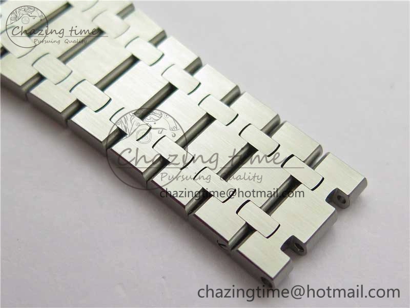 Royal Oak 41mm 15500 SS ZF 1:1 Best Edition Gray Textured Dial on SS Bracelet A4302 V2 (Free Box)