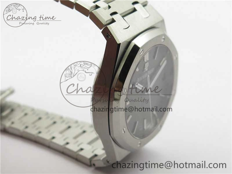 Royal Oak 41mm 15500 SS ZF 1:1 Best Edition Gray Textured Dial on SS Bracelet A4302 V2 (Free Box)