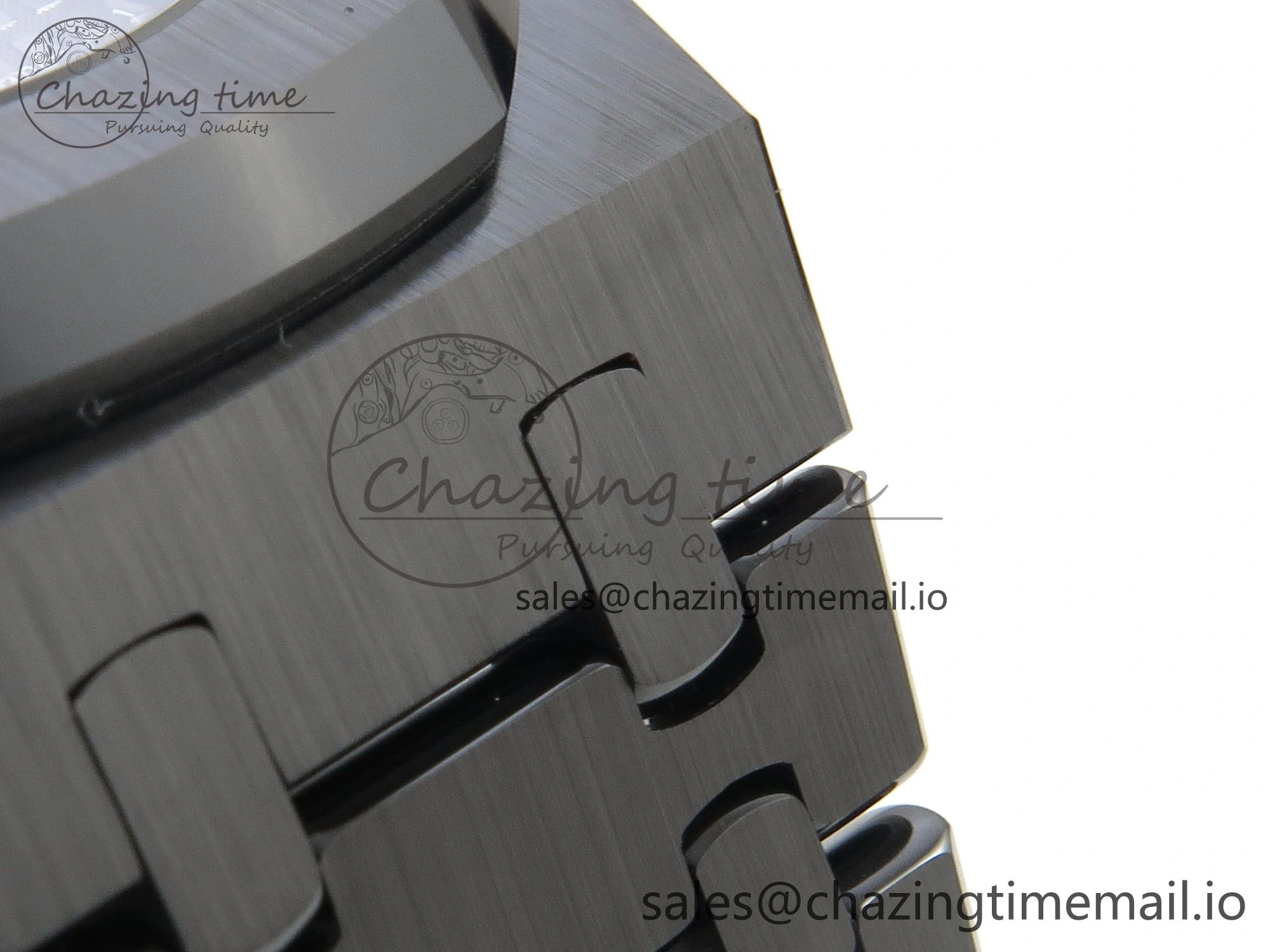Royal Oak 41mm 15500 THBF 1:1 Best Edition Black Dial on Black Ceramic Bracelet SA4302 Super Clone
