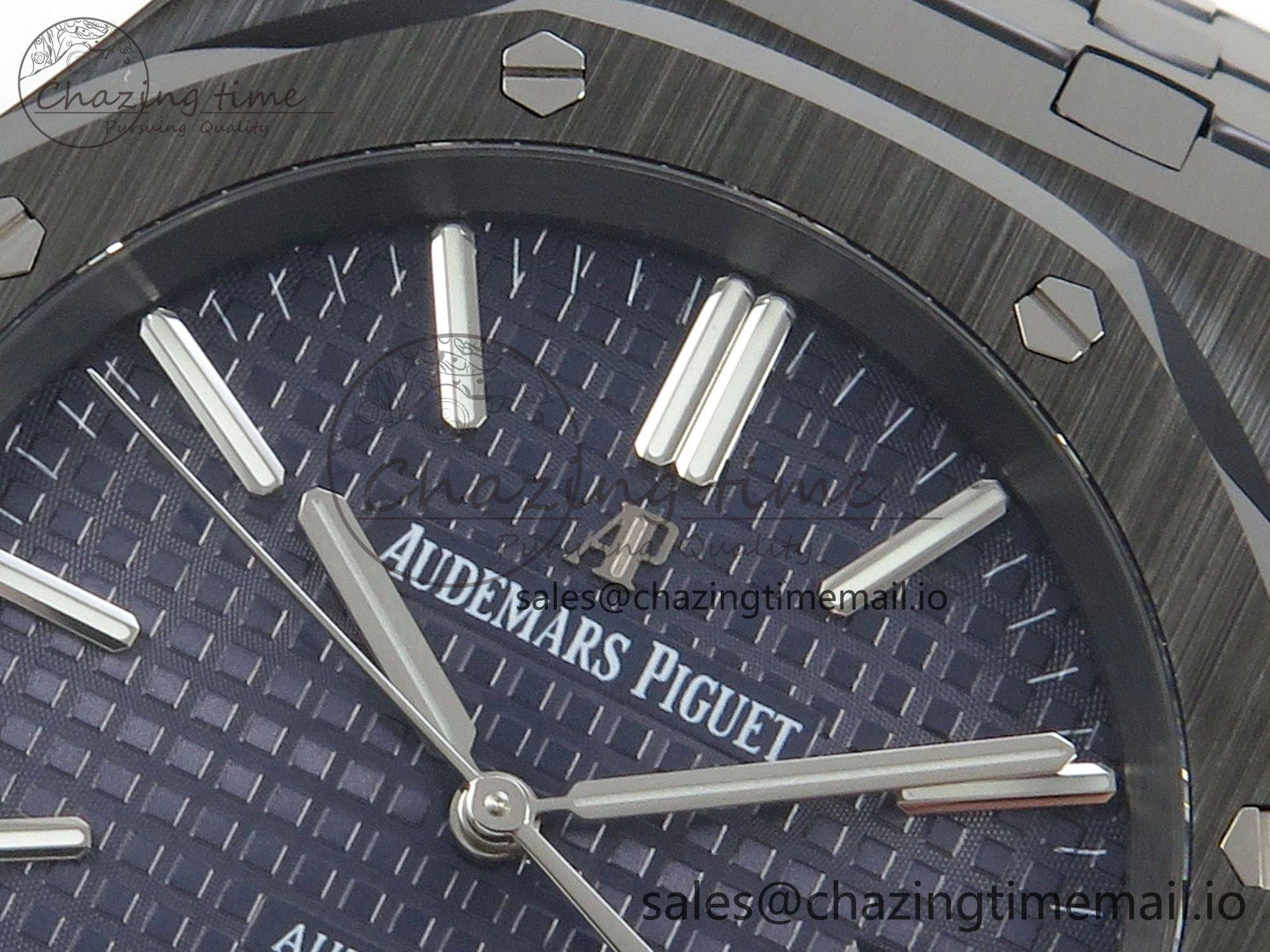 Royal Oak 41mm 15500 THBF 1:1 Best Edition Blue Dial on Black Ceramic Bracelet SA4302 Super Clone