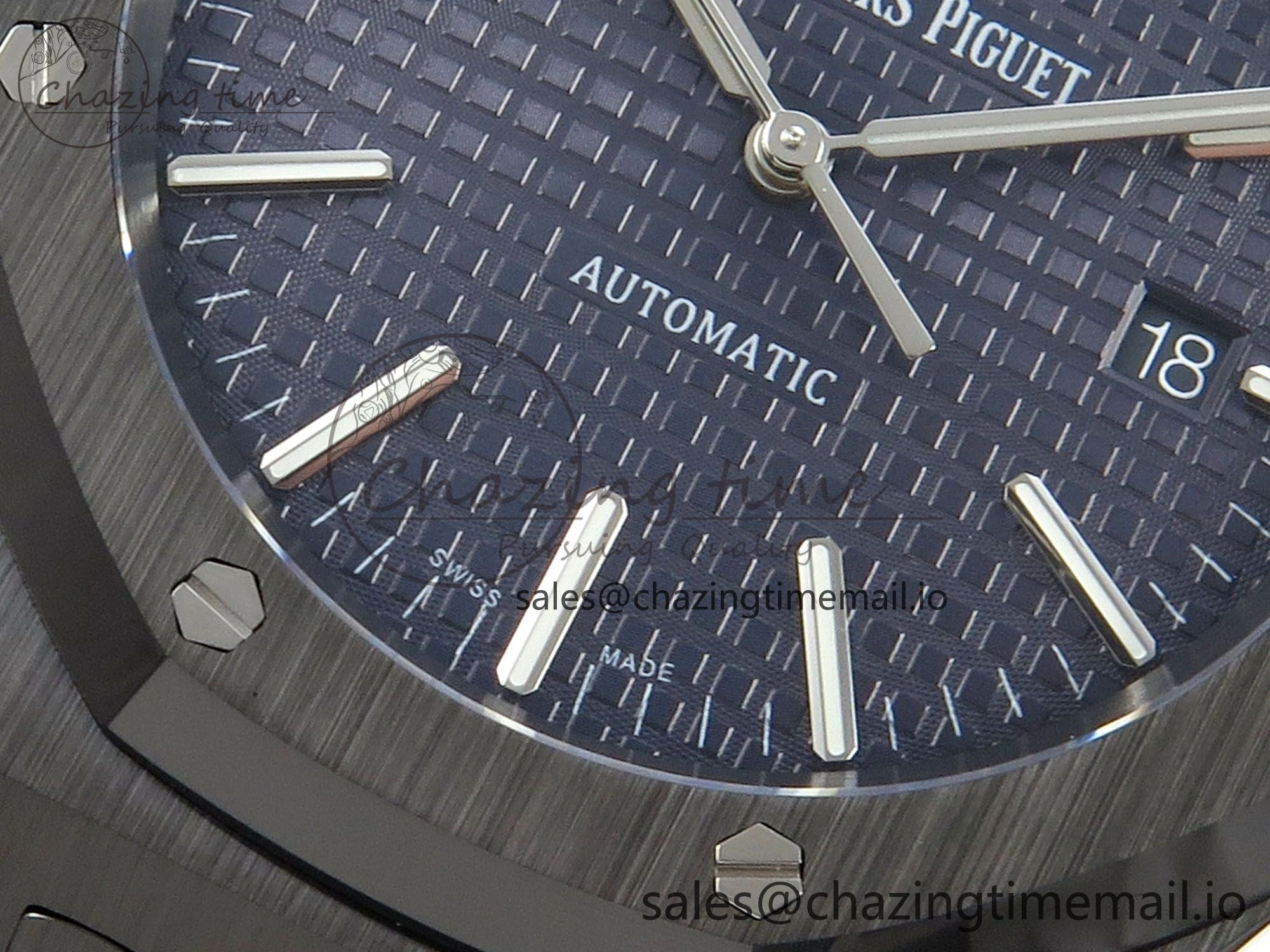 Royal Oak 41mm 15500 THBF 1:1 Best Edition Blue Dial on Black Ceramic Bracelet SA4302 Super Clone