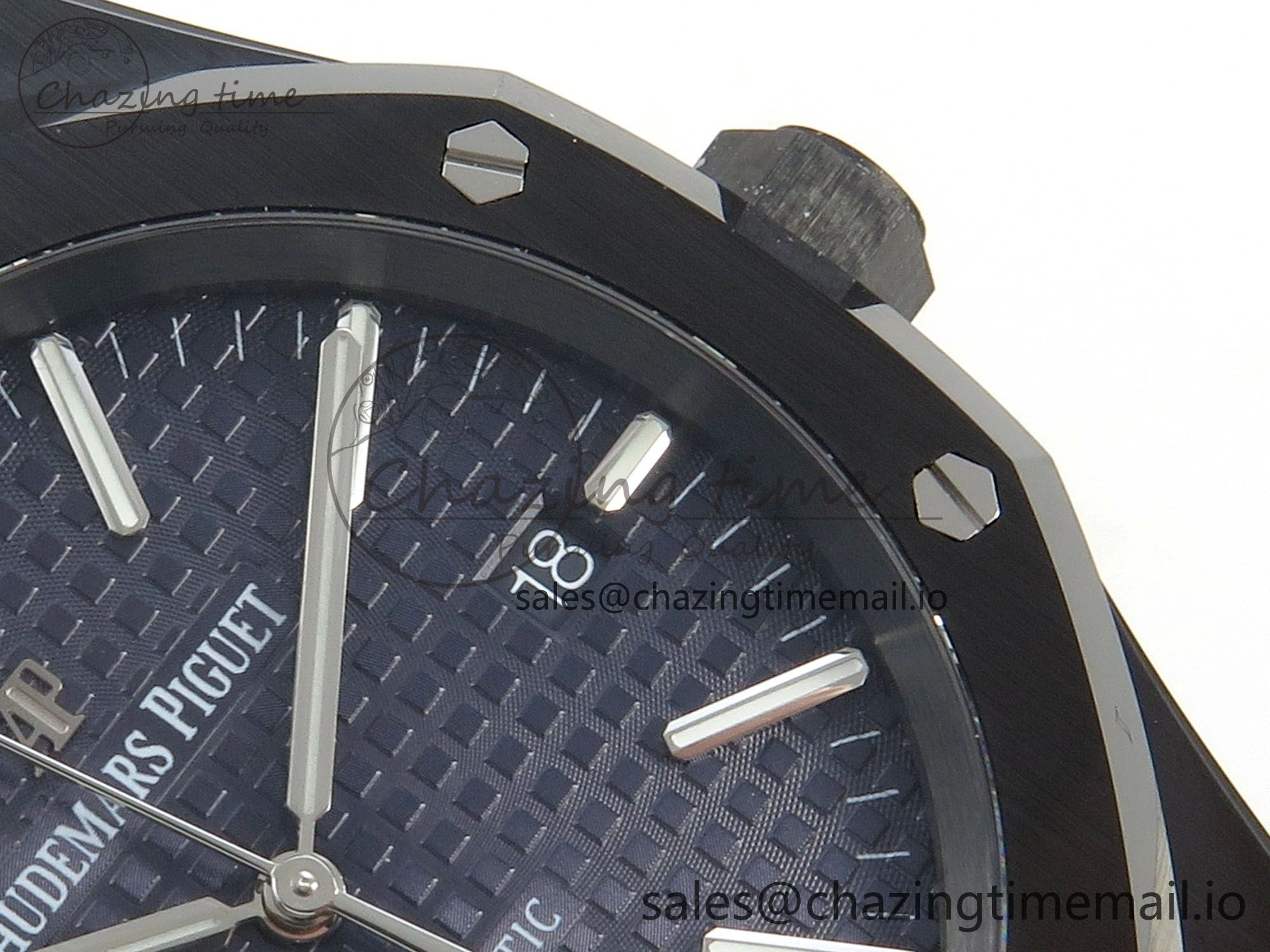 Royal Oak 41mm 15500 THBF 1:1 Best Edition Blue Dial on Black Ceramic Bracelet SA4302 Super Clone