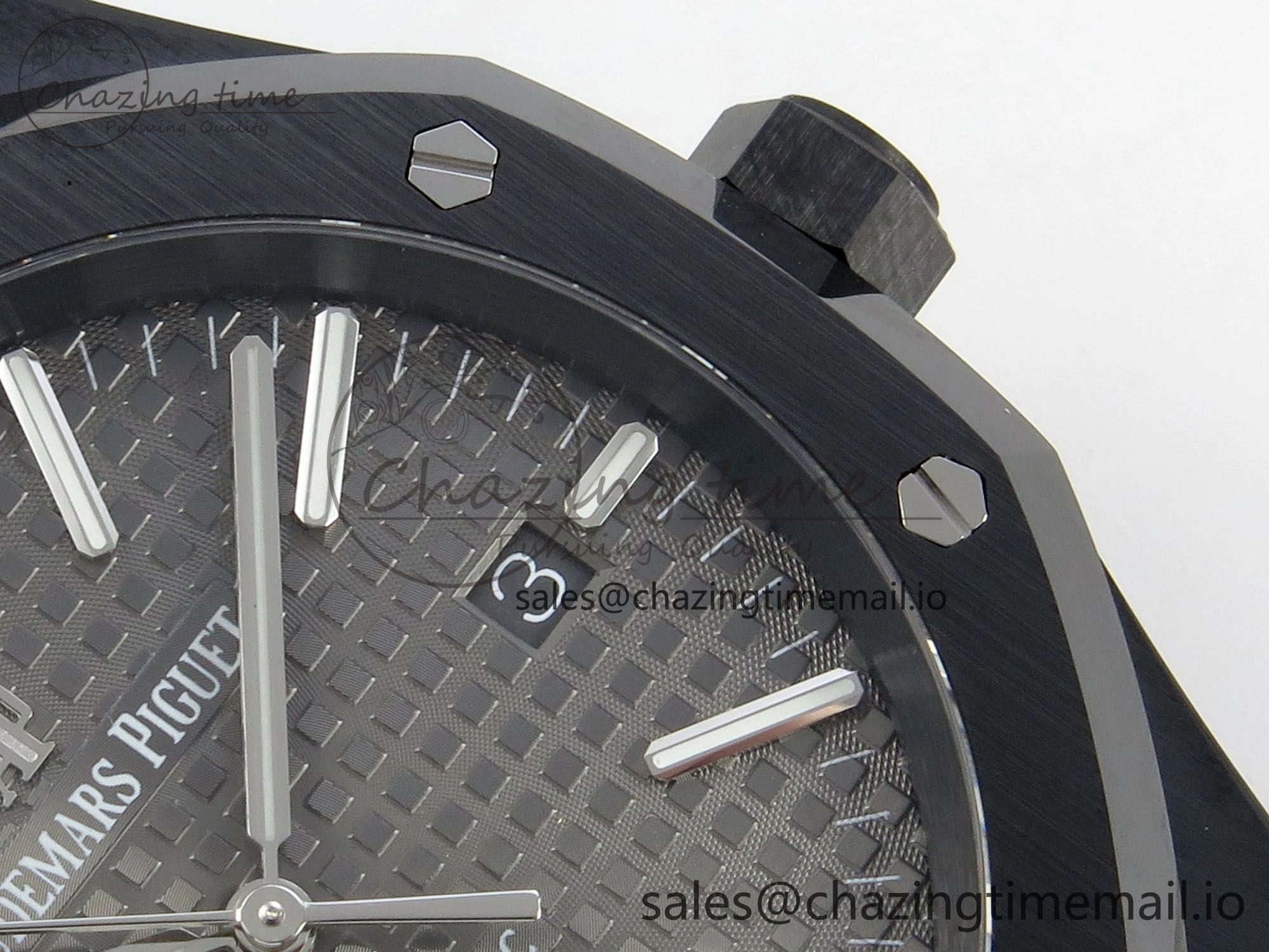 Royal Oak 41mm 15500 THBF 1:1 Best Edition Gray Dial on Black Ceramic Bracelet SA4302 Super Clone
