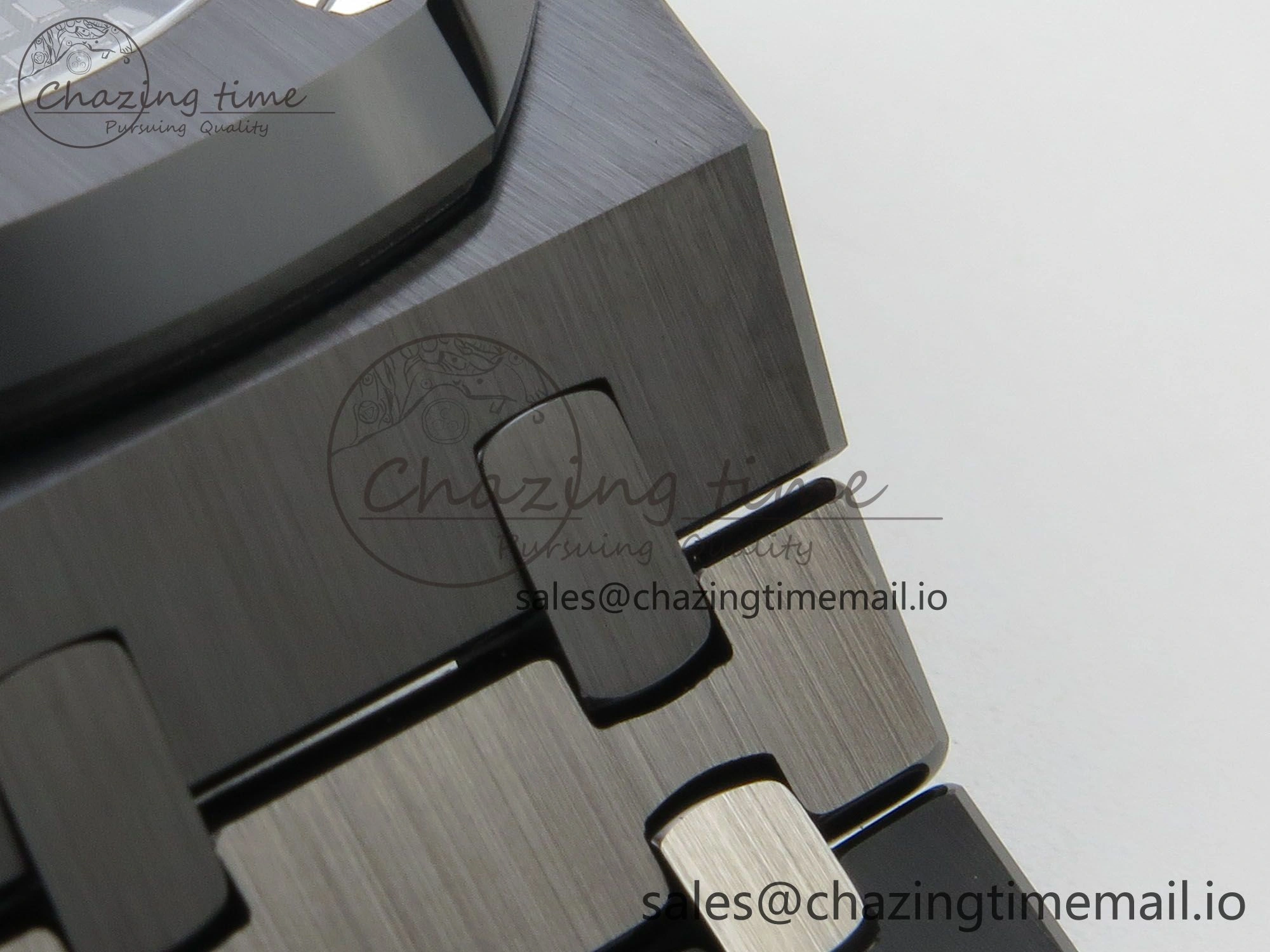 Royal Oak 41mm 15500 THBF 1:1 Best Edition Gray Dial on Black Ceramic Bracelet SA4302 Super Clone