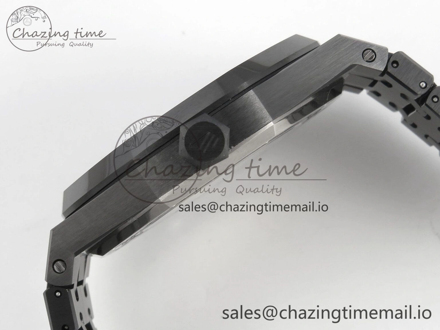 Royal Oak 41mm 15500 THBF 1:1 Best Edition Gray Dial on Black Ceramic Bracelet SA4302 Super Clone