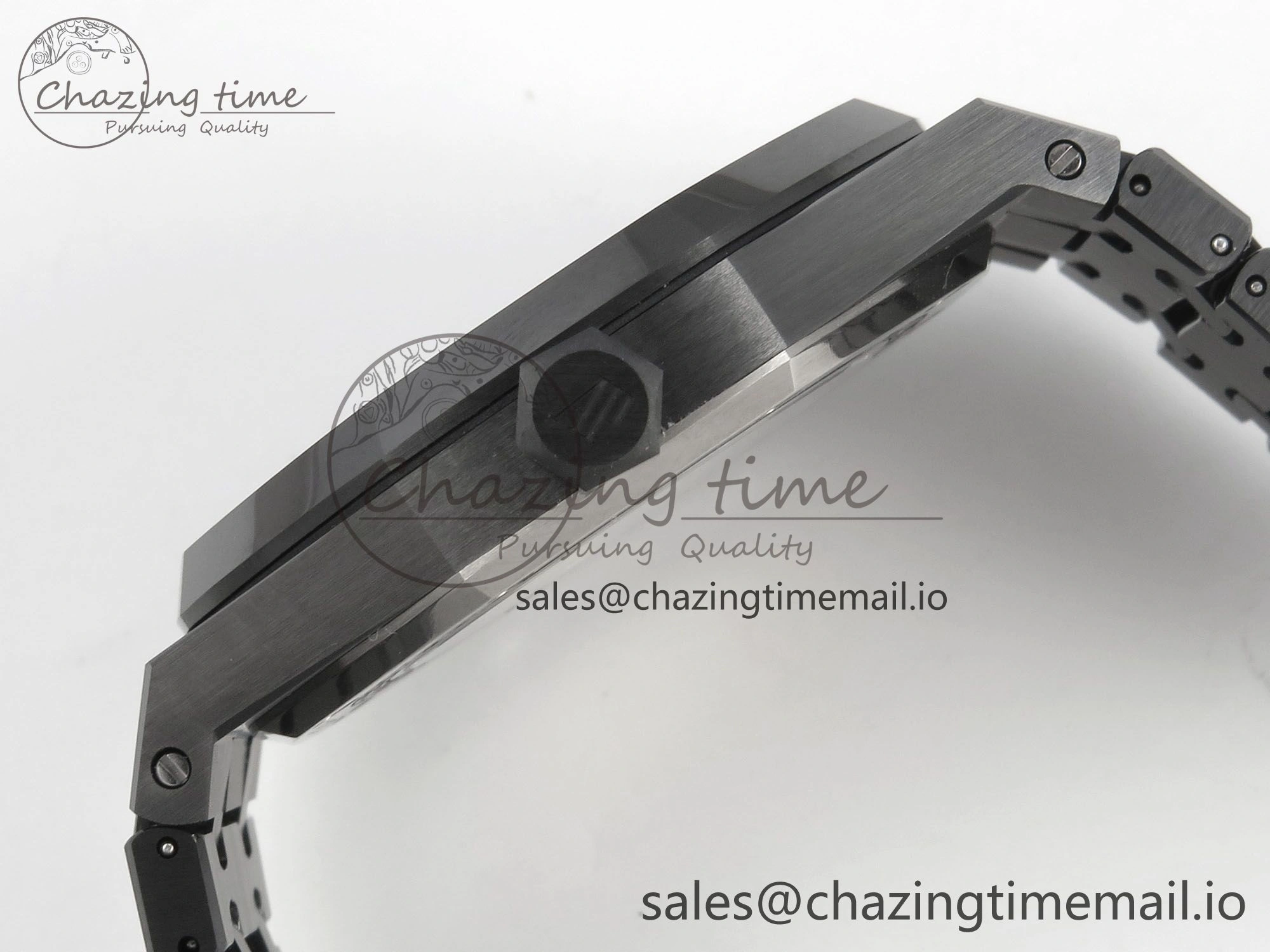 Royal Oak 41mm 15500 THBF 1:1 Best Edition Gray Dial on Black Ceramic Bracelet SA4302 Super Clone