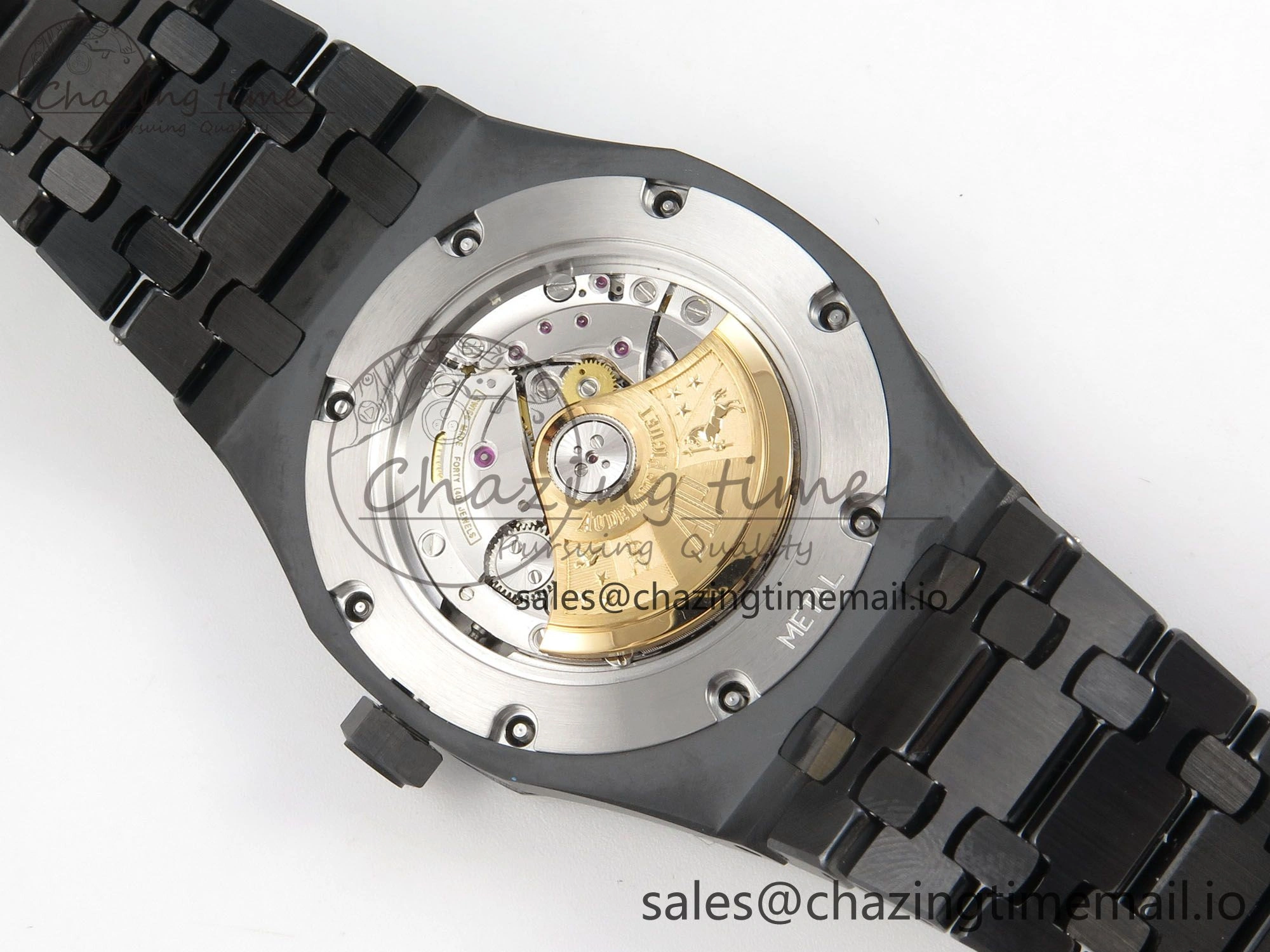 Royal Oak 41mm 15500 THBF 1:1 Best Edition Gray Dial on Black Ceramic Bracelet SA4302 Super Clone